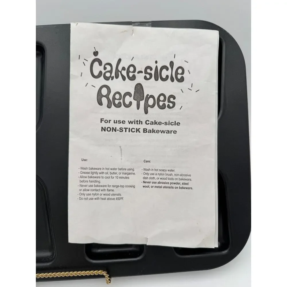 Cake-sicle Kit with Non Stick Pan and Recipes and Use Booklet
